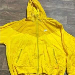 Nike Yellow Hooded Sweater